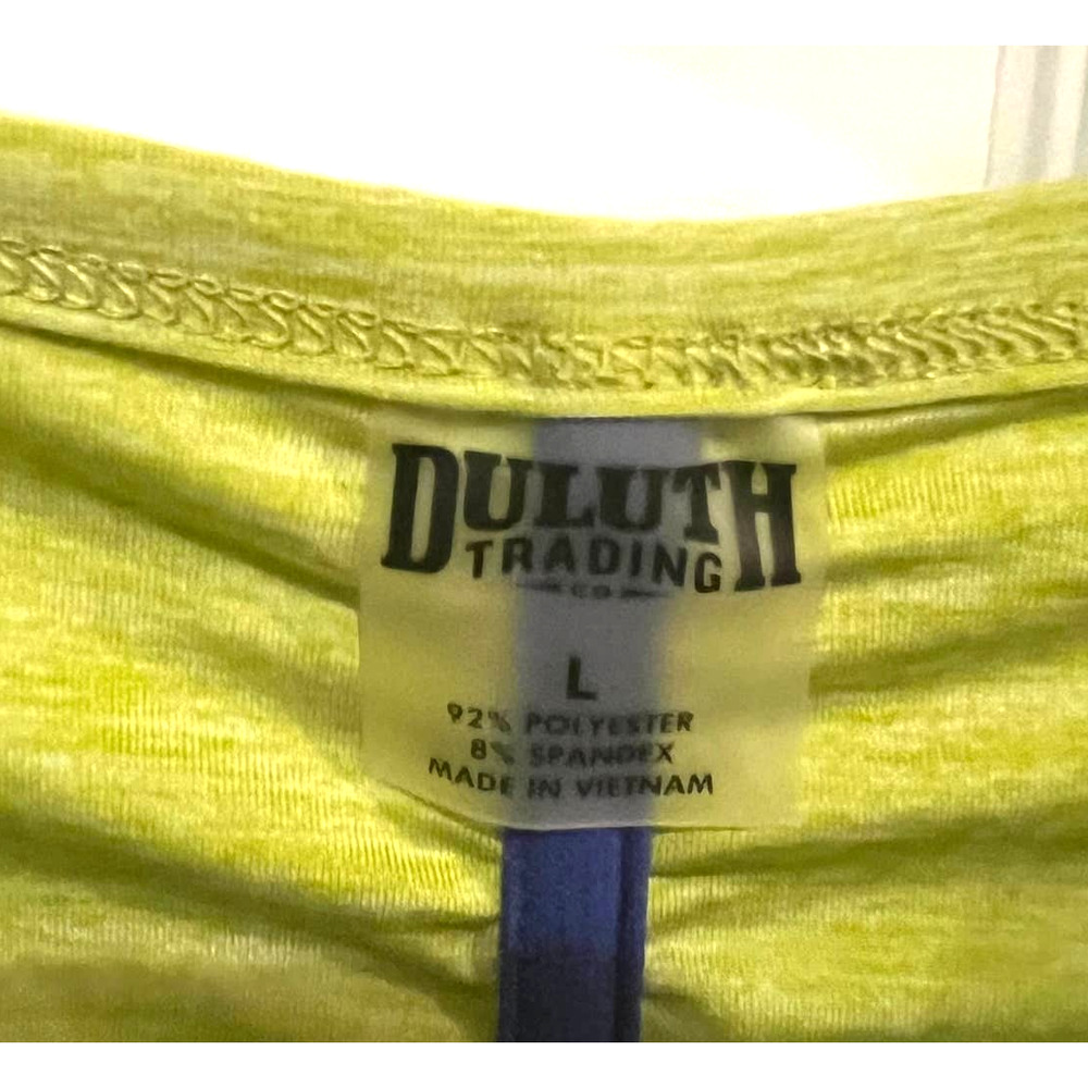 Duluth Trading Co Women’s Green Short Sleeve Side Zip Pocket Shirt Size Large - Picture 6 of 6